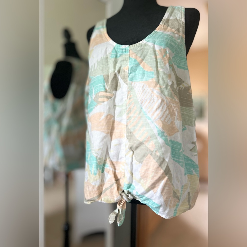 prAna NBW SUMMER TANK TIE AT WAIST TOP